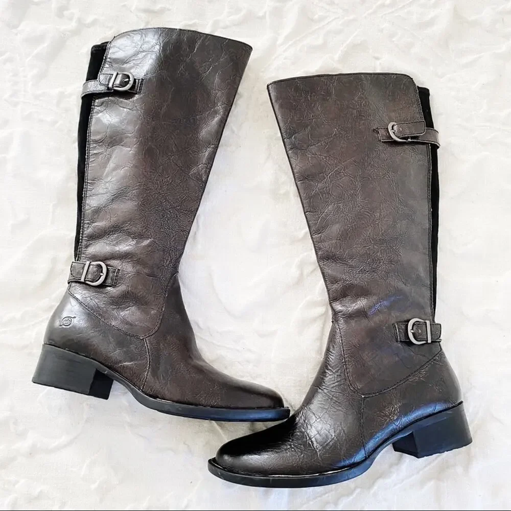 Born Knee High Riding Boots New $200